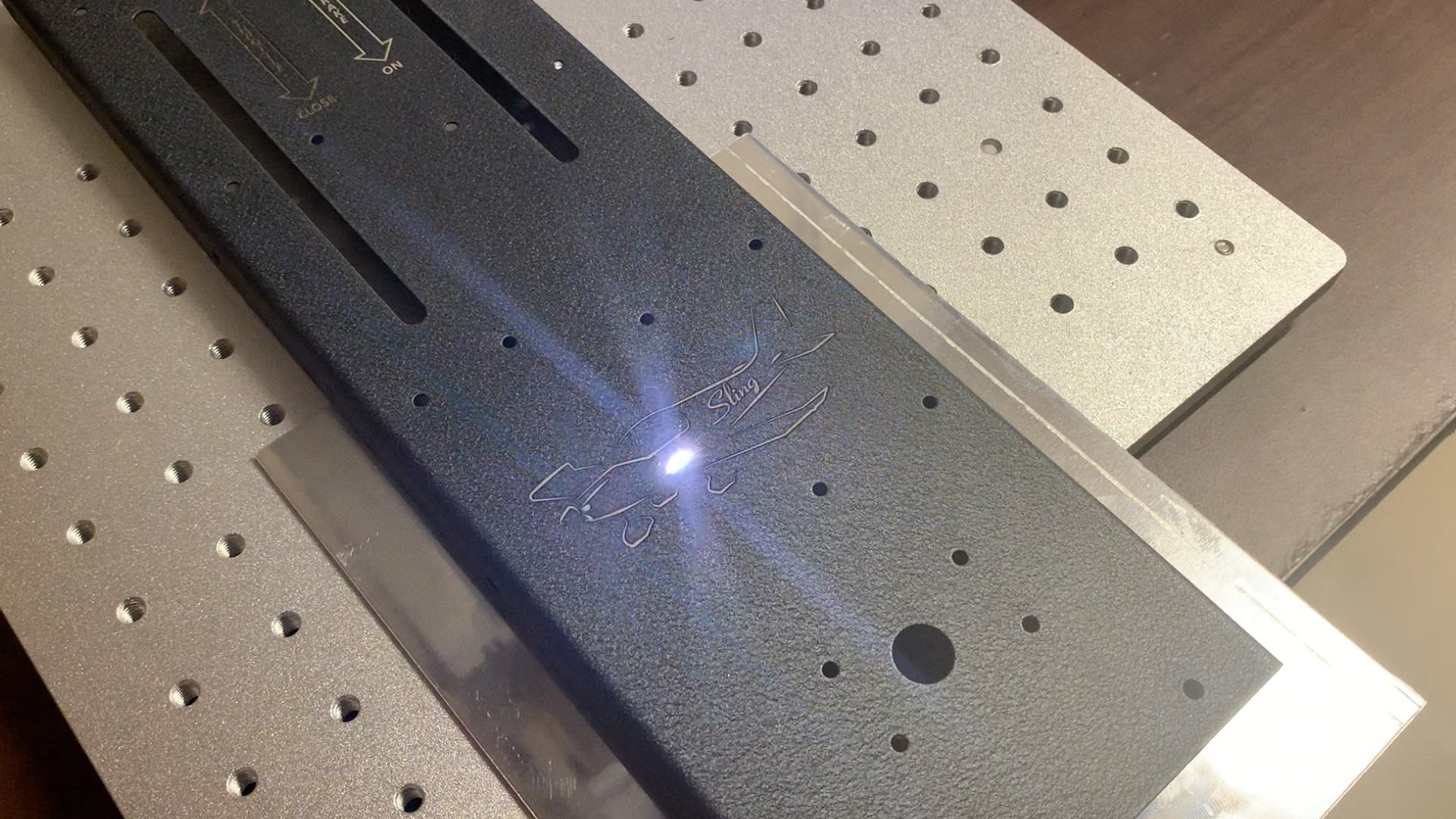 Sling Aircraft Panel Laser Etching